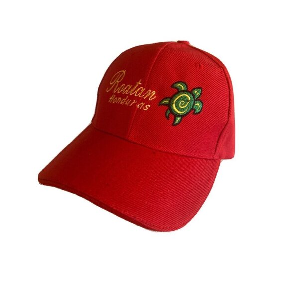 Roatan Honduras Turtle Adjustable Hat Cap - Picture 1 of 6